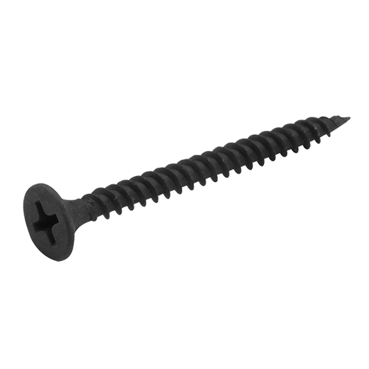 Uncrimp Q-Crimp 3.5 x 38mm Countersunk Black Dry Wall Screws QDWS35-38