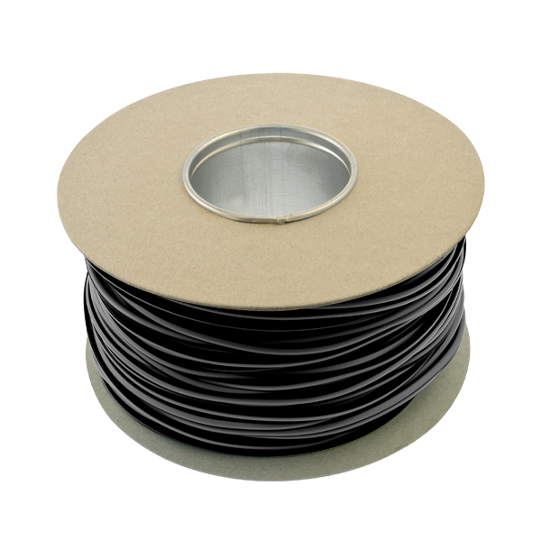 Unicrimp Q-Crimp 100M x 4mm PVC Sleeving Black QES4BK