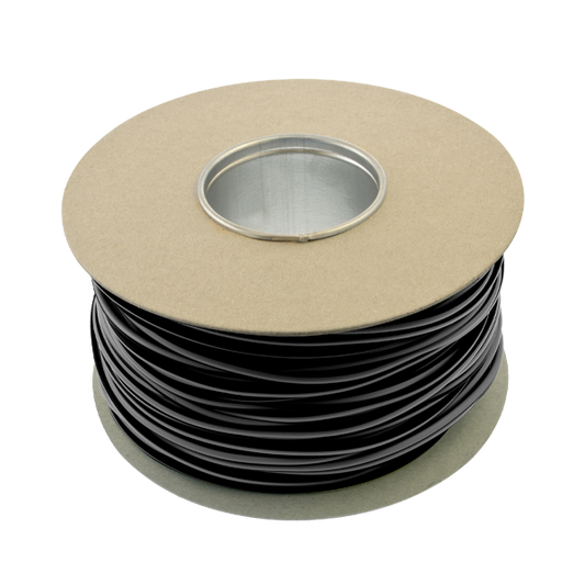 Unicrimp Q-Crimp 100M x 2mm PVC Sleeving Black QES2BK