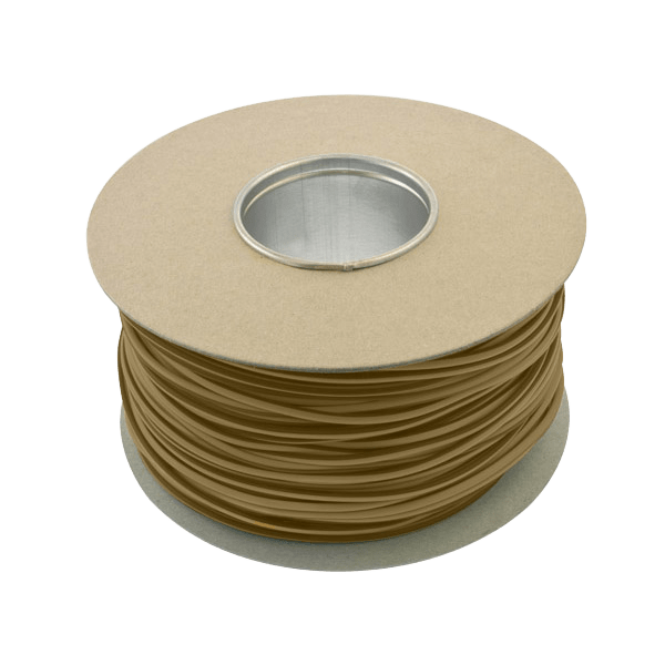 Unicrimp Q-Crimp 100M x 2mm PVC Sleeving Brown QES2BR