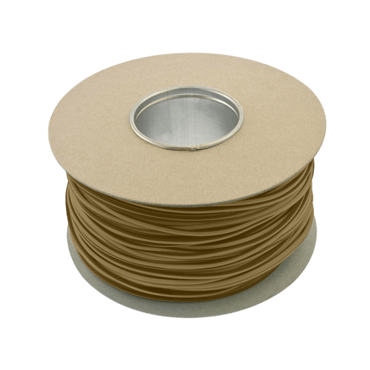 Unicrimp Q-Crimp 100M x 4mm PVC Sleeving Brown QES4BR