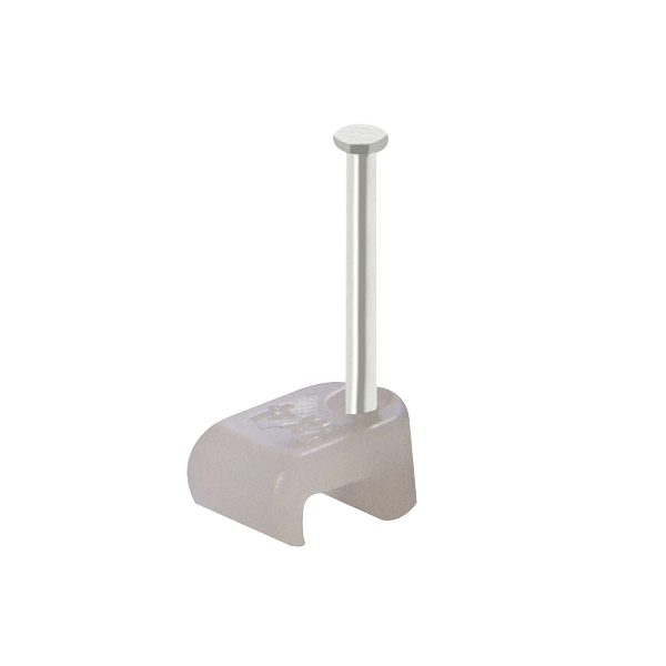 Unicrimp Q-Crimp 4 x 6mm Twin Sheath Cable Clips Clear QFC3