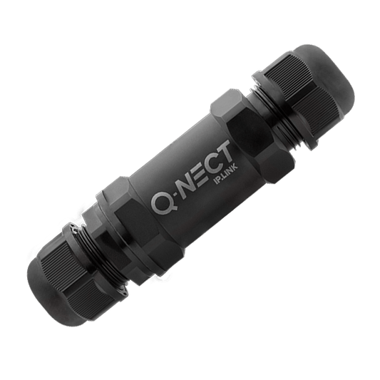 Unicrimp Q-Nect IP68 24A 2 Way 5 Pole Inline Connector QOE3052BLK