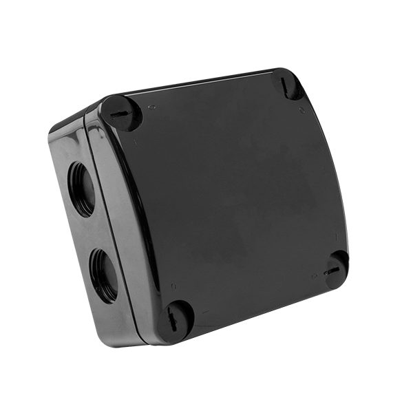 Unicrimp Q-Nect IP66 85 x 85 x 52mm Weatherproof Enclosure Black QOE8553BLK