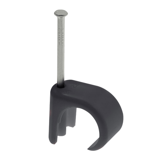 Unicrimp Q-Crimp 22 - 26mm Round Cable Clips Black QRC17
