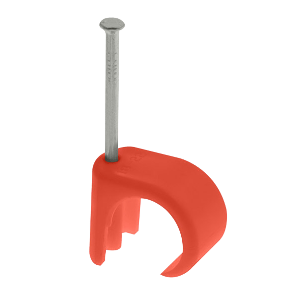 Unicrimp Q-Crimp 7 - 10mm Round Cable Clips Red QRC9