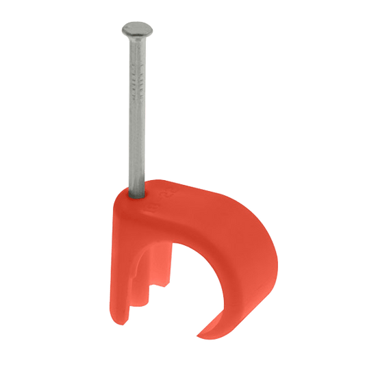 Unicrimp Q-Crimp 7 - 10mm Round Cable Clips Red QRC9