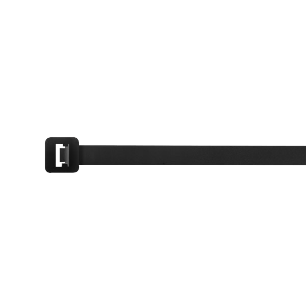 Unicrimp Q-Crimp 200mm x 4.8mm Releasable Cable Ties Black QTB200RE