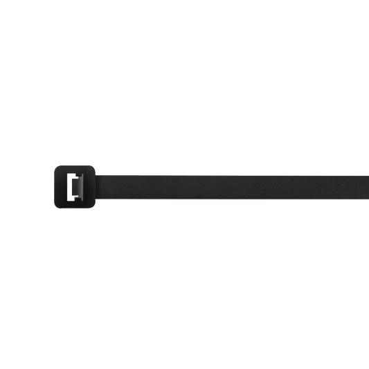 Unicrimp Q-Crimp 200mm x 4.8mm Releasable Cable Ties Black QTB200RE