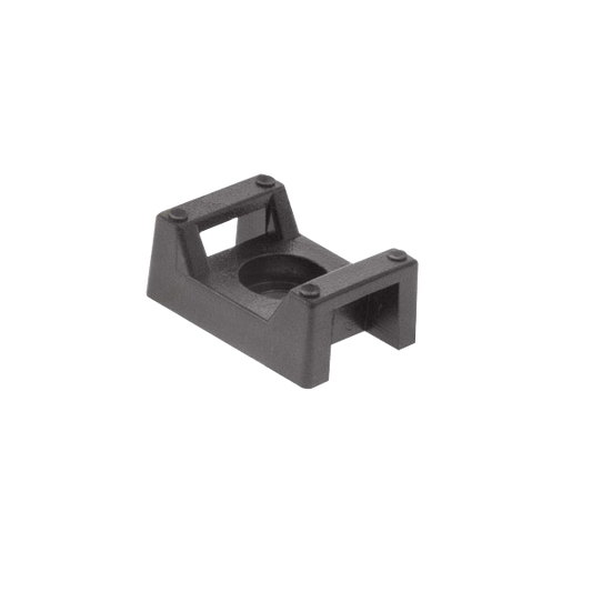 Unicrimp Q-Crimp Cable Tie Cradle 5mm Dia. Fixing Black QTBC