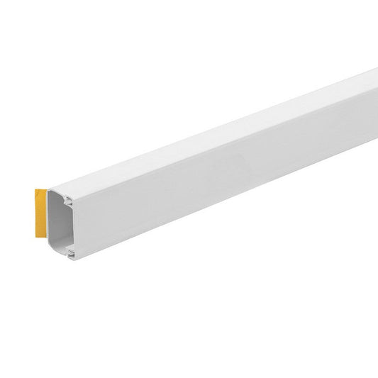 Bendex 38mm x 16mm Self Fixing Mini Trunking 3 Metre Length SFMT38WH