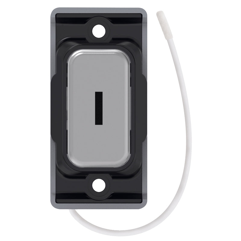 Selectric GRID360 Kinetic Push On/Off Emergency Key Switch Satin Chrome with Black Insert SGRID360-503