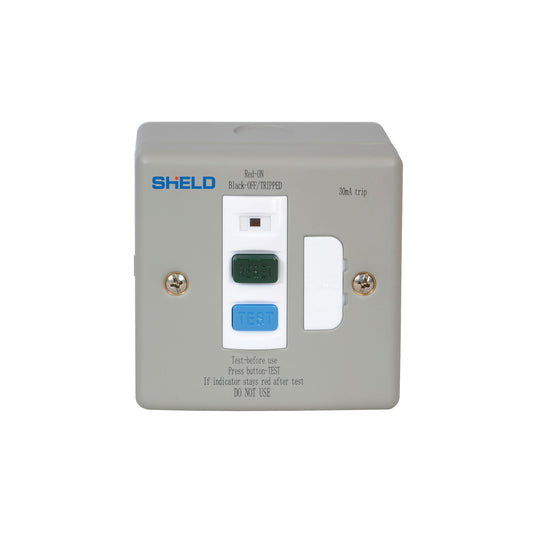 Chint Metal 30mA Type A RCD Fused Spur SNE3-1130FS