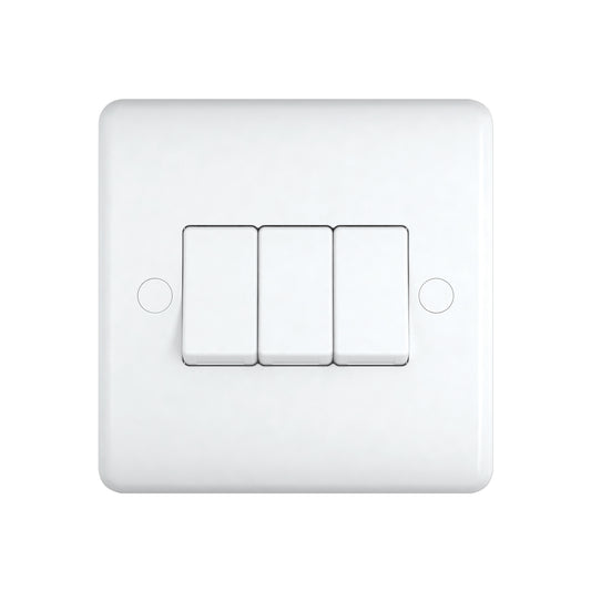 Chint Studio Range 3 Gang 2 Way Switch ST1032