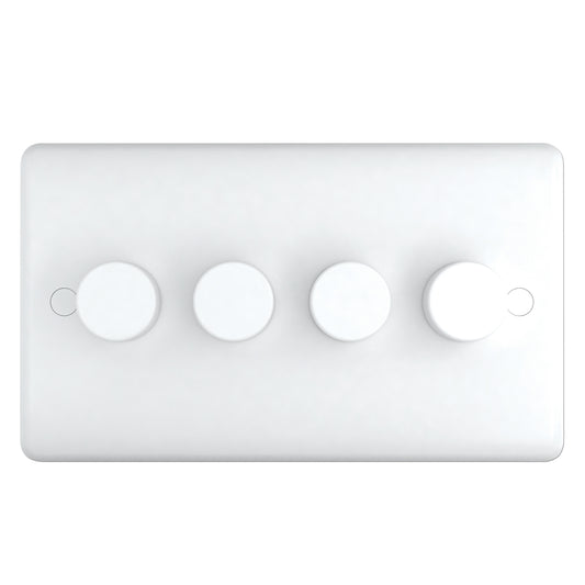 Chint Studio Range 400W 4 Gang 2 Way Non LED Dimmer ST1442