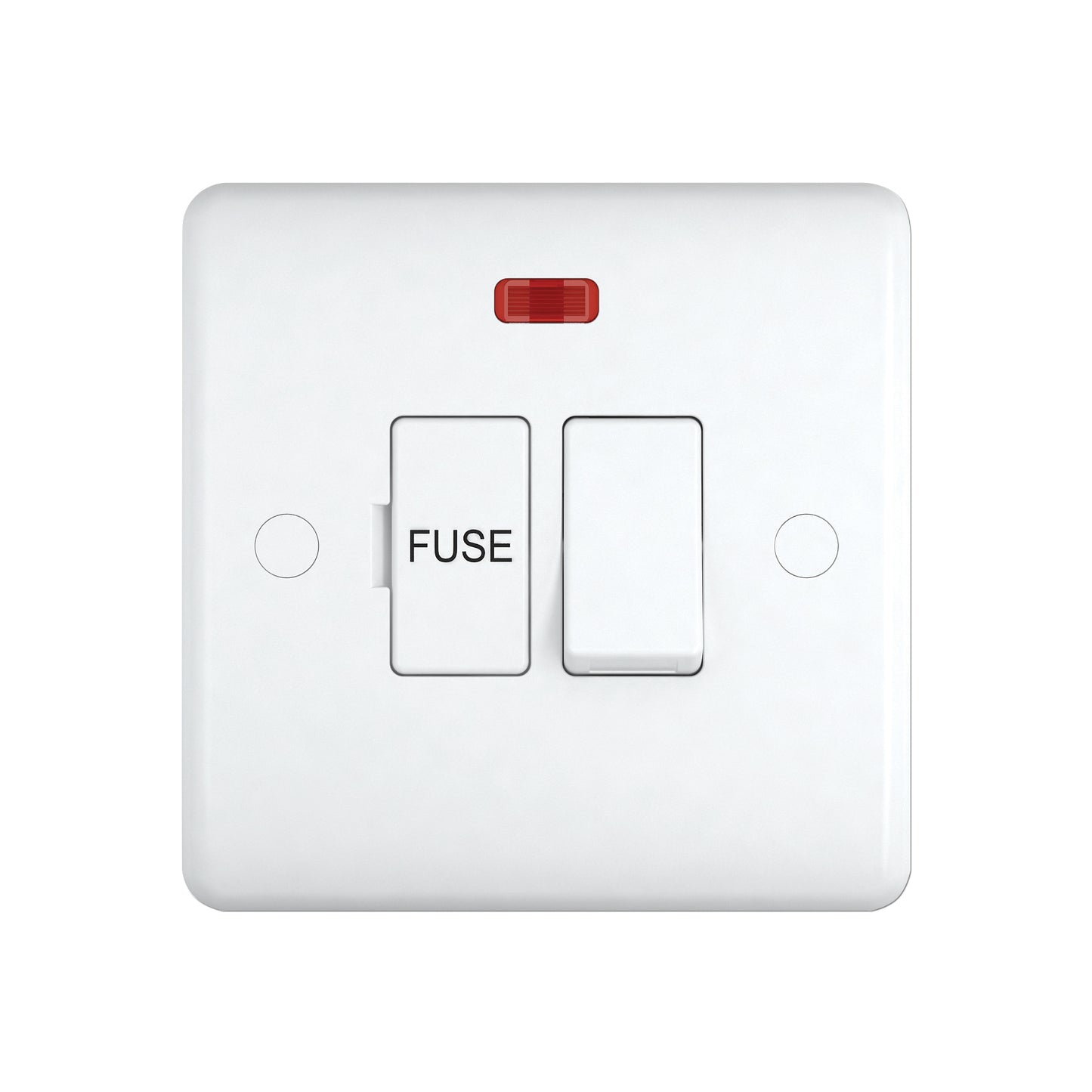 Chint Studio Range 13A Switched Fuse Connection Unit Flex Out with Neon ST2134