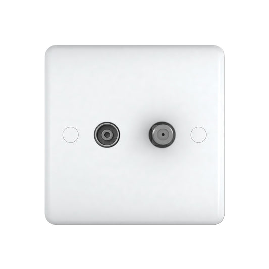 Chint Studio Range TV+ Satellite Socket ST2203