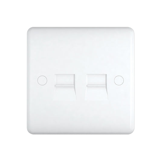 Chint Studio Range 2 Gang Tel Secondary Socket BT ST2209