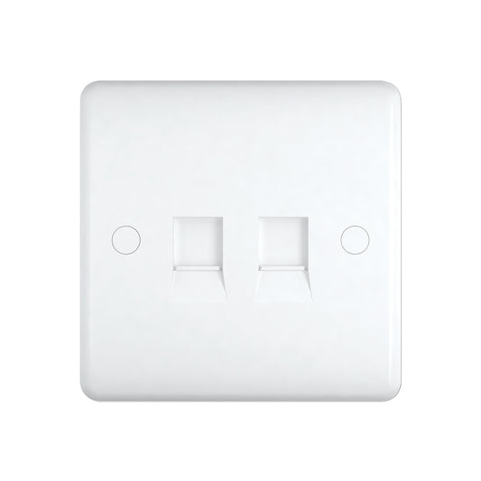 Chint Studio Range 2 Gang Data Socket RJ45 Cat5 ST2212