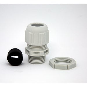 Wiska IP66 M20 1-1.5mm Grey Cable Gland for Flat Cable TKE/P20/FFD/1-1.5