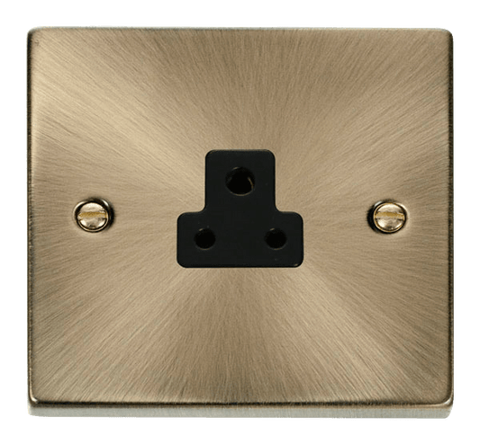 Click Deco 2A Round Pin Socket Black Inserts VPxx039BK