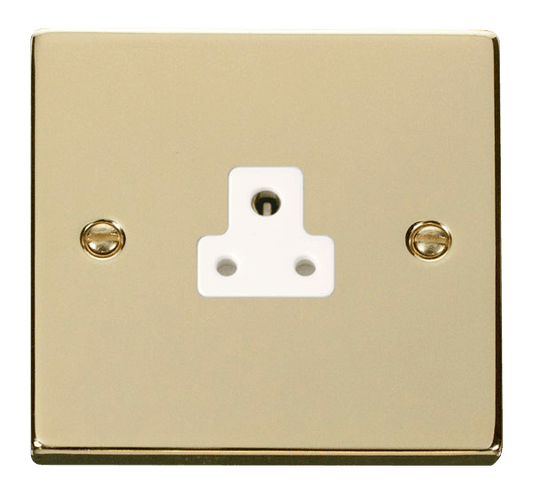 Click Deco 2A Round Pin Socket White Inserts VPxx039WH