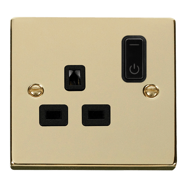 Click Smart Plus Deco 13A 1 Gang Zigbee Switched Socket Black Inserts VPxx30535BK