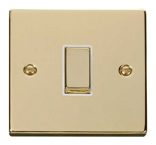 Click Deco 10AX 1 Gang 2 Way Switch White Inserts VPxx411WH