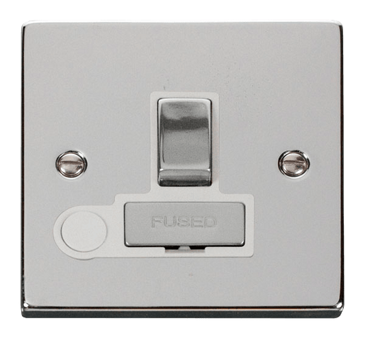 Click Deco 13A Switched Fused Spur Connection Unit with Flex Outlet White Inserts VPxx551WH