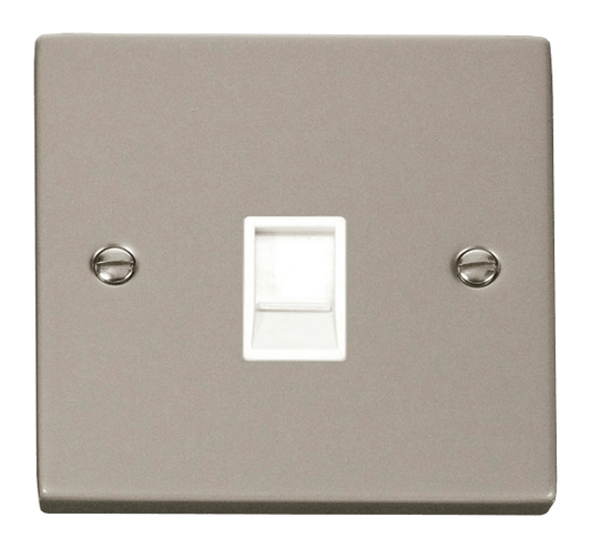 Click Deco Single RJ11 Socket Outlet White Inserts VPxx115WH