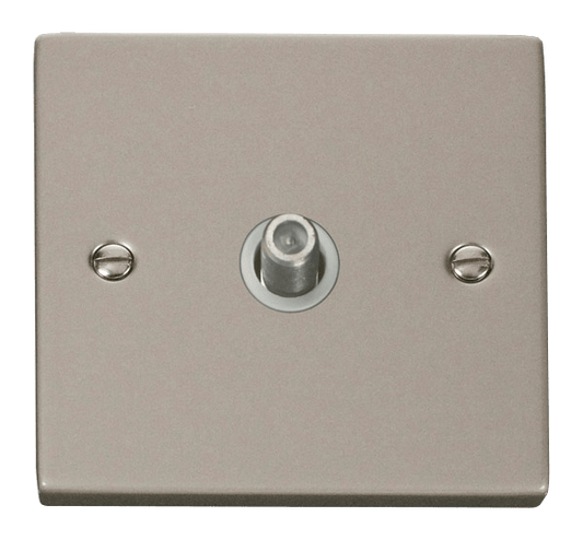 Click Deco Single Satellite Outlet White Inserts VPxx156WH