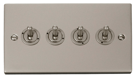 Click Deco 10AX 4 Gang 2 Way Toggle Switch VPxx424