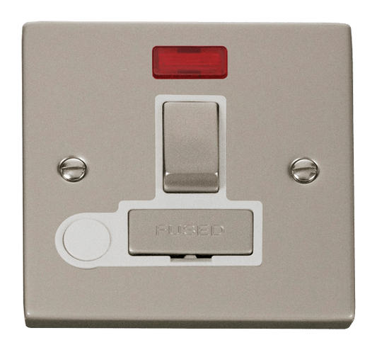Click Deco 13A Switched Fused Spur Connection Unit with Neon & Flex Outlet White Inserts VPxx552WH