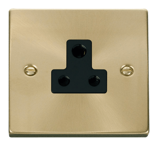 Click Deco 5A Round Pin Socket Black Inserts VPxx038BK
