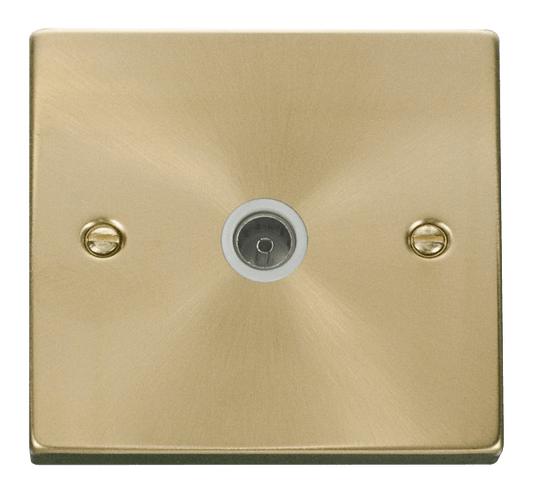 Click Deco Single Coaxial Outlet White Inserts VPxx065WH