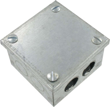 9 x 9 x 3" Galv Adaptable Box with Knock Outs