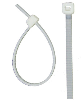 9.0 x 500mm Neutral Nylon Cable Ties 100 Pack