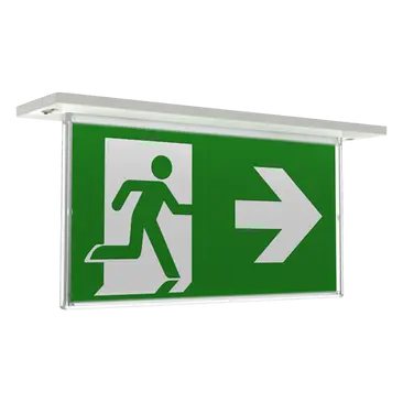 Ansell Razzo Lithium Recessed Exit Sign Maintained / Non-Maintained DALI Self Test Emergency White ARAZLED/LI/3M/DA