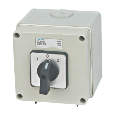 Live Electrical IP66 3 Pole 20A Changeover Switch CS3P20