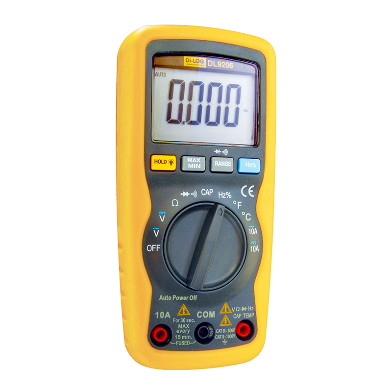 Di-Log Compact Auto Ranging 1000V Multimeter DL9206