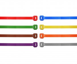 4.8 x 200mm Orange Nylon Cable Ties 100 Pack